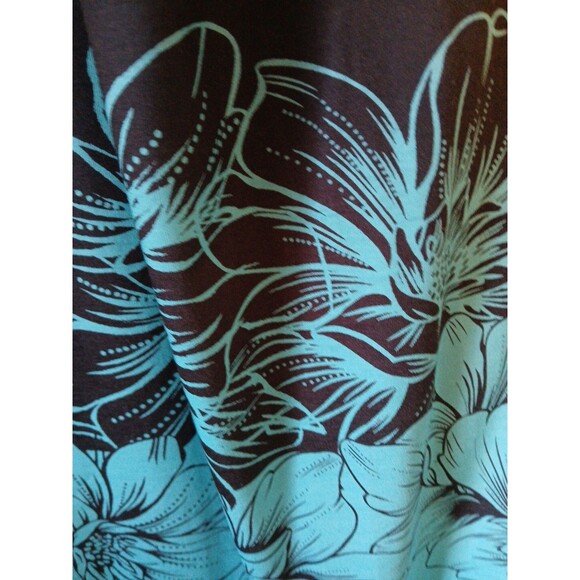 Borniu Womens Vneck Criss Cross Tank Beach Flower Sundress Size Xl-Blues/Floral - Picture 15 of 16